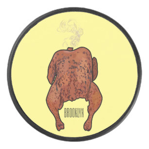 Disco De Hockey Ilustracion personalizado de pollo asado