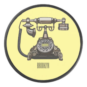 Disco De Hockey Ilustracion personalizado de teléfono