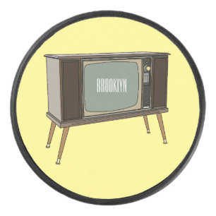 Disco De Hockey Ilustracion personalizado de televisión