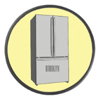 Ilustracion personalizado frigorífico de puerta fr