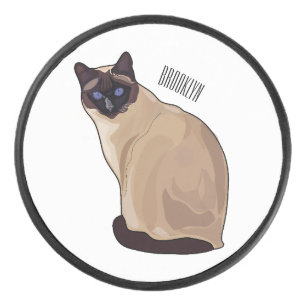 Disco De Hockey Ilustracion personalizado siamés