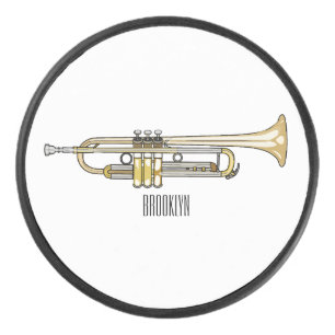 Disco De Hockey Ilustracion personalizado Trumpet