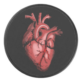 Disco De Hockey Imagen de corazón anatómico realista