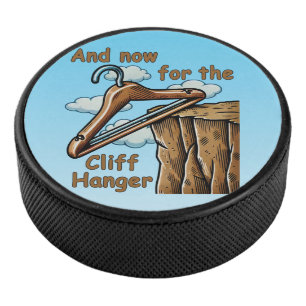 Disco De Hockey Imagen divertida de Cliff Hanger con juego de pala