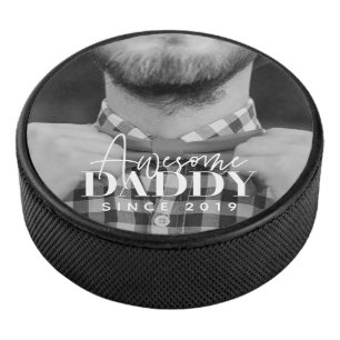 Disco De Hockey Increíble Papá Desde 20XX Simple Elegante Foto