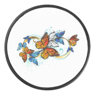 Disco De Hockey Infinidad de Mariposas Monarca