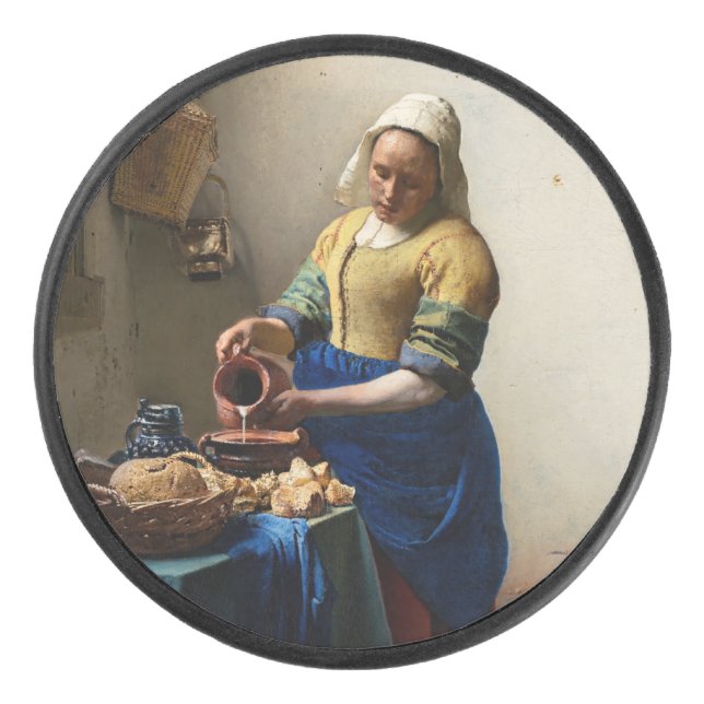 Disco De Hockey Johannes Vermeer - La Milkmaid (Anverso)