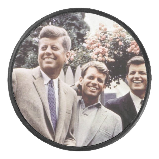 Disco De Hockey Kennedy Brothers, Presidente John, Robert y Ted (Anverso)