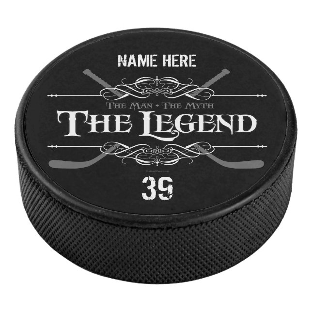 Disco De Hockey La leyenda (hockey) | personalizado) (3/4)