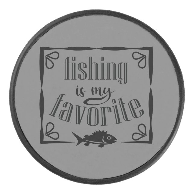 Disco De Hockey La pesca es mi cita favorita (Anverso)