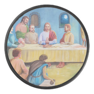 Disco De Hockey La Última Cena: Jesús y los Discípulos