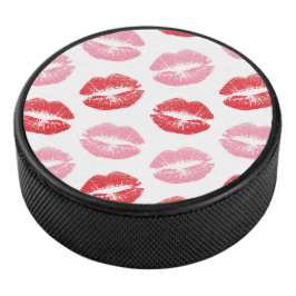 Disco De Hockey Labios rojos y rosados, patrón de labios, labios,