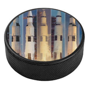 Disco De Hockey Lanzamiento del cohete Saturn V Moon