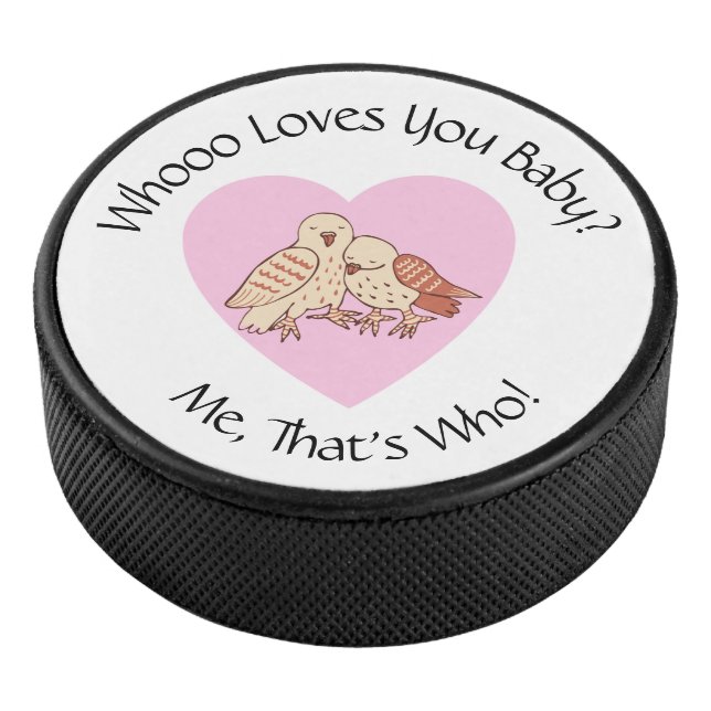 Disco De Hockey ¿Lechuzas Que Te Aman Bebé? Deportes chicas (3/4)