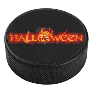 Disco De Hockey Letras ígneas masivas de SlipperyJoe's Halloween c