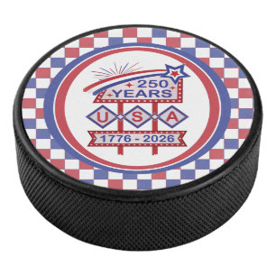 Disco De Hockey Letrero de marquesina del 250 aniversario Retro US