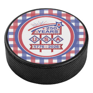 Disco De Hockey Letrero de marquesina del 250 aniversario Retro US