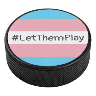 Disco De Hockey #LetThemPlay atletas transgénero transgénero bande
