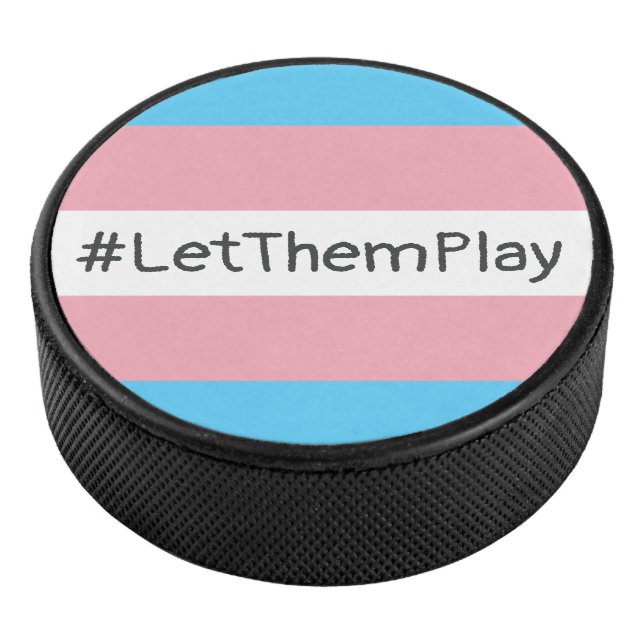 Disco De Hockey #LetThemPlay atletas transgénero transgénero bande (3/4)