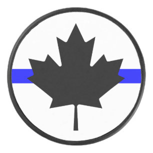 Disco De Hockey Línea azul delgada - versión de Canadá