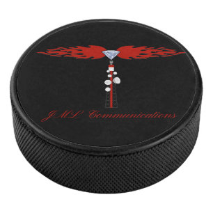 Disco De Hockey Logo de la torre de comunicaciones JML