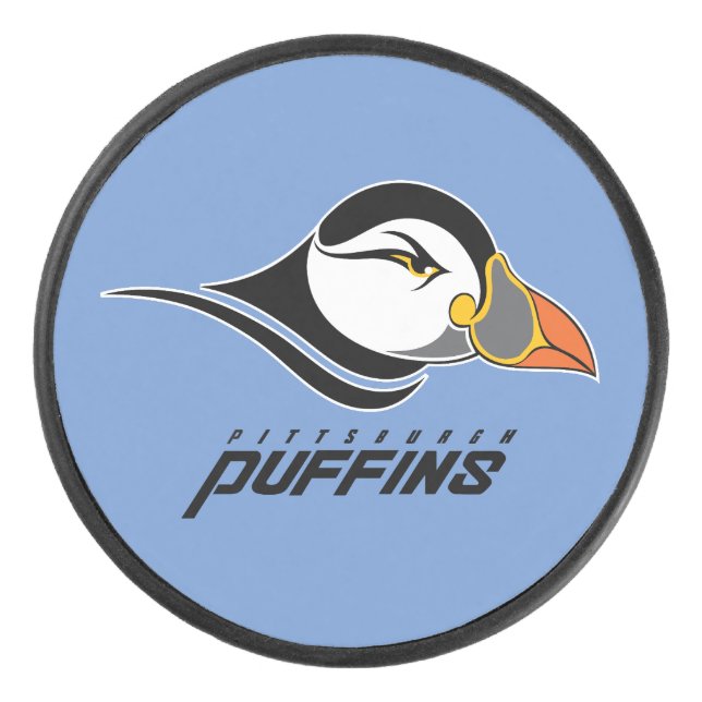 Disco De Hockey Logo de Pittsburgh Puffins (Anverso)