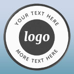 Disco De Hockey Logotipo simple con promoción de negocios de texto<br><div class="desc">Añade tu propio logotipo y elección de texto a este diseño. Eliminar el texto superior o inferior si lo prefiere. Minimalista y profesional. Ideal para empleados y empleados,  como producto promocional para clientes y clientes,  en ferias y eventos corporativos,  y por patrocinio.</div>