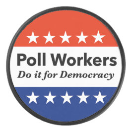 Disco De Hockey Los trabajadores de las urnas lo hacen por la demo