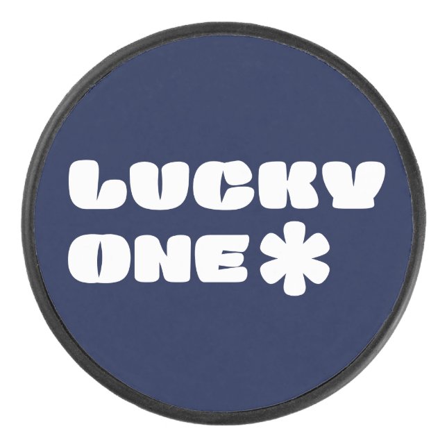 Disco De Hockey Lucky One Hockey Puck (Anverso)
