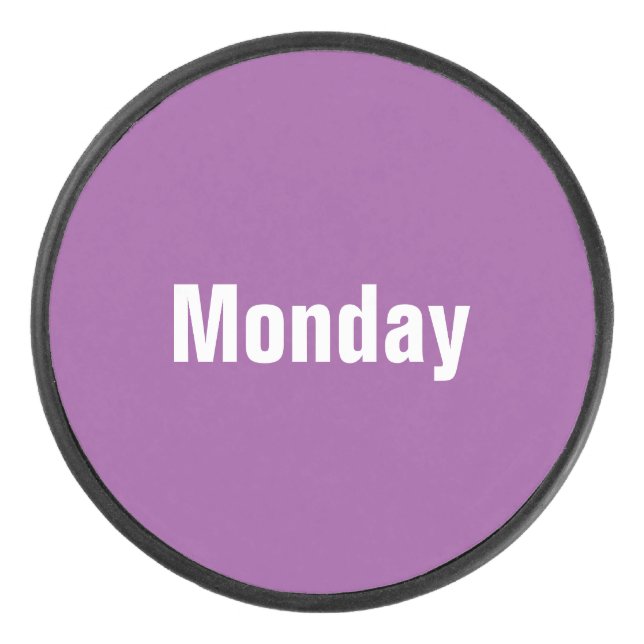 Disco De Hockey Lunes de hockey Puck (Anverso)