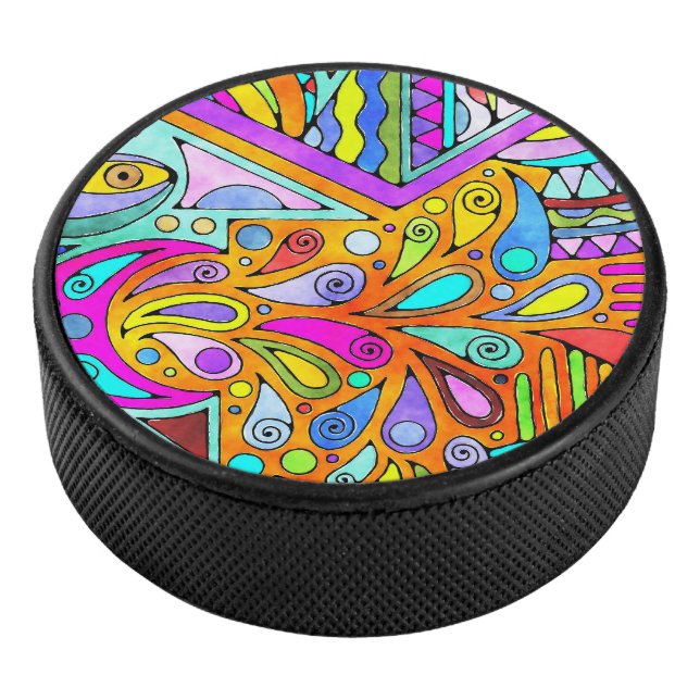 Disco De Hockey Mano dibujada por EDDArt - Blah Blah 1 (3/4)