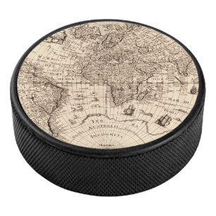 Disco De Hockey Mapa del Mundo Viejo