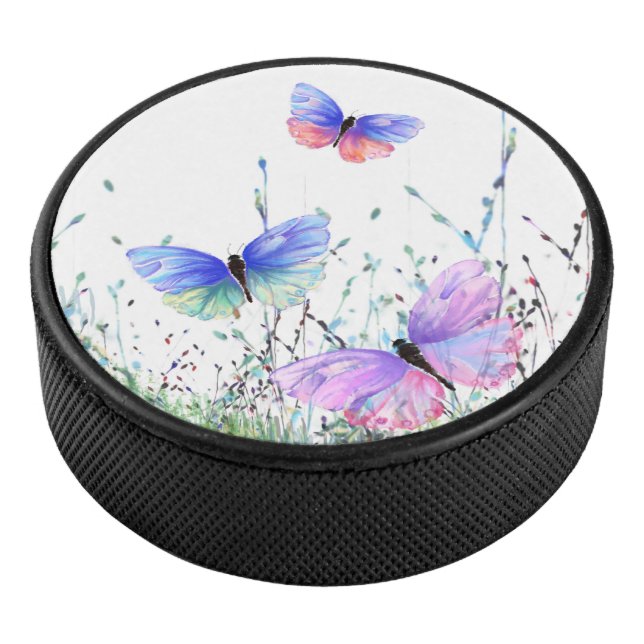 Disco De Hockey Mariposas Hockey Puck (3/4)