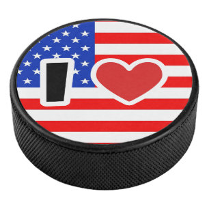 Disco De Hockey Me encantan los Estados Unidos