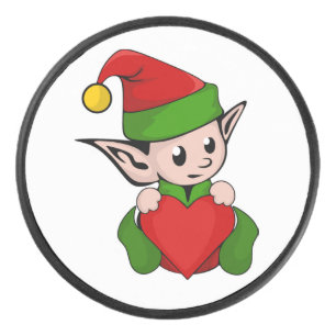 DISCO DE HOCKEY "ME ENCANTAN LOS NAVIDADES" ELF