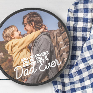 Disco De Hockey Mejor Papá Nunca Moderno Personalizado Stitch de G