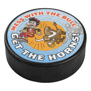 Disco De Hockey Mess con el toro...