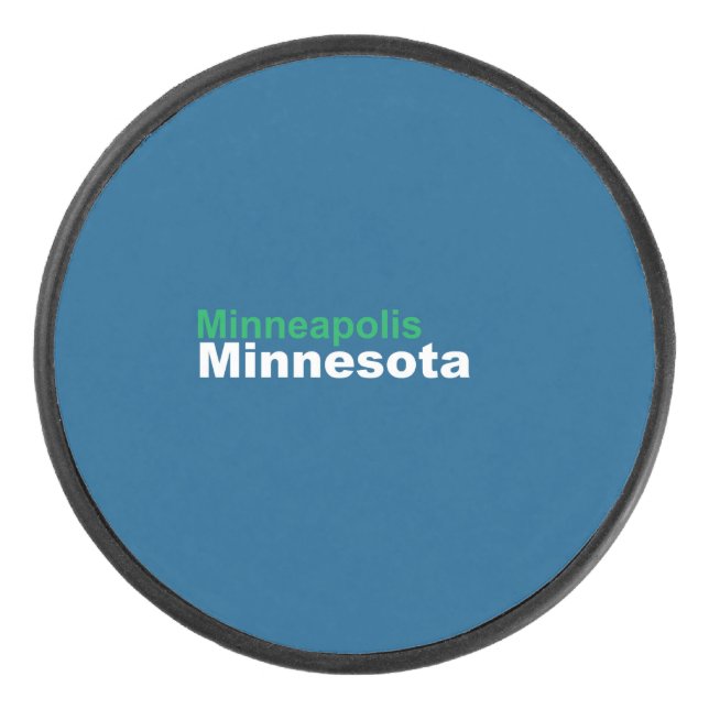 Disco De Hockey Minneapolis, polla de hockey de Minnesota (Anverso)