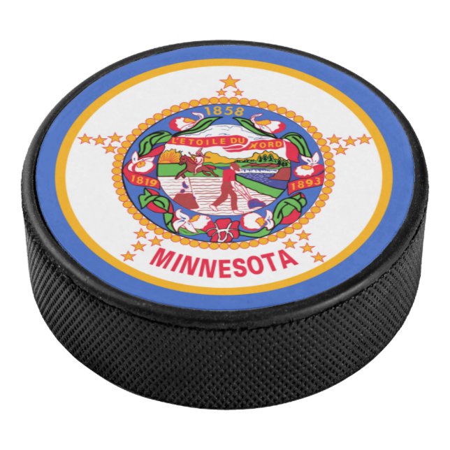 DISCO DE HOCKEY MINNESOTA HOCKEY PUCK (3/4)