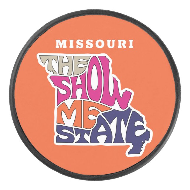 Disco De Hockey Misuri State apodo arte de palabra (Anverso)