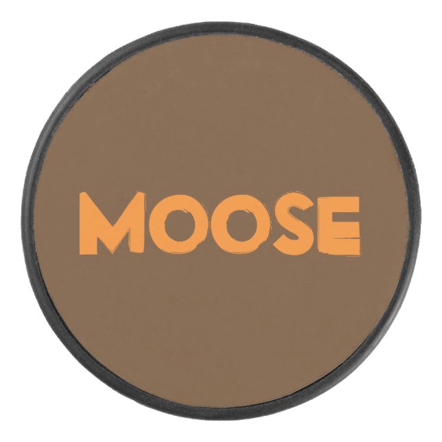 Disco De Hockey Moose Hockey Puck (Anverso)