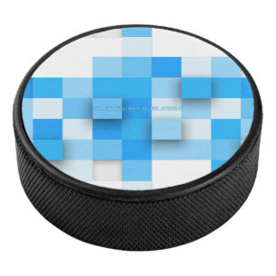 Disco De Hockey mosaico de cuadros de SlipperyJoe moderno de tres-