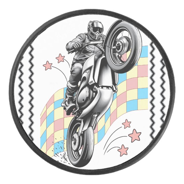 Disco De Hockey motociclista (Anverso)