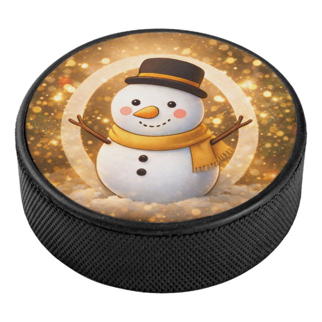 Disco De Hockey Muñeco de nieve (3/4)