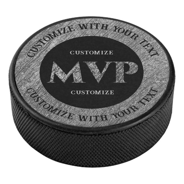 Disco De Hockey MVP de plata personalizada (3/4)