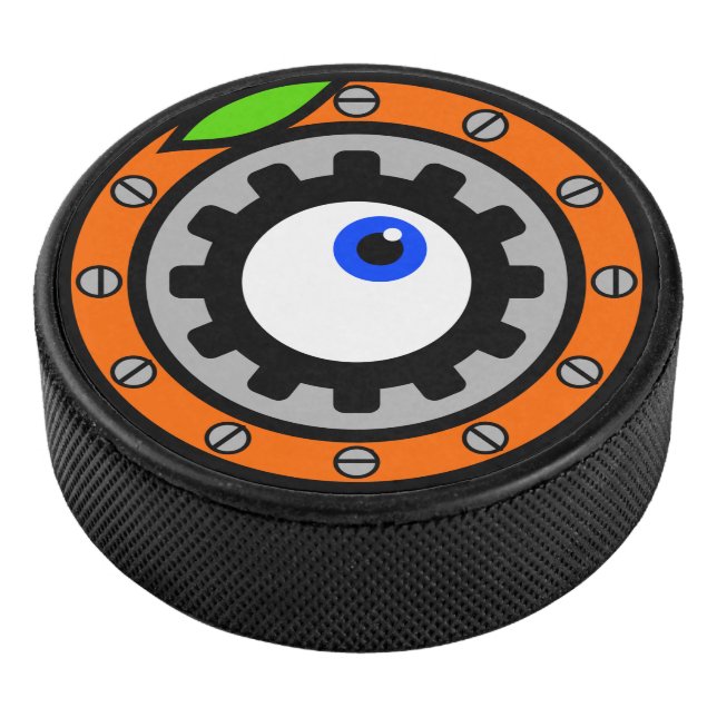 Disco De Hockey Naranja de reloj (3/4)