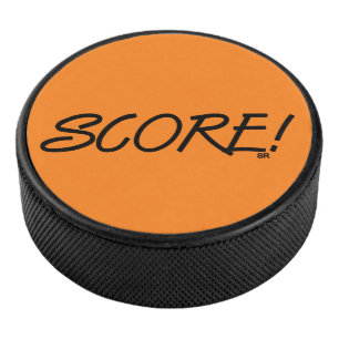 Disco de hockey naranja Score