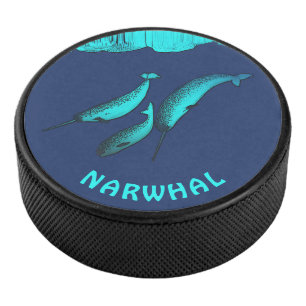 Disco De Hockey Narwhal Bajo El Hielo