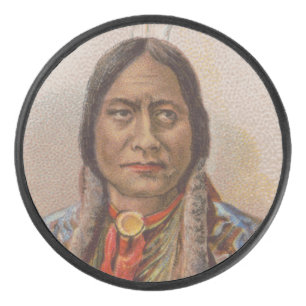 Disco De Hockey Nativo Americano: Lakota Toro Sentado, Anuncio de