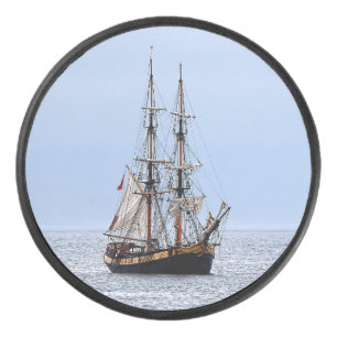 Disco De Hockey Nautical Fishing Boys Blue Skies